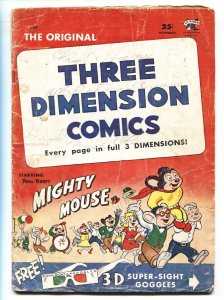 Mighty Mouse -Three Dimension Comics #2 1953 St John Golden Age g