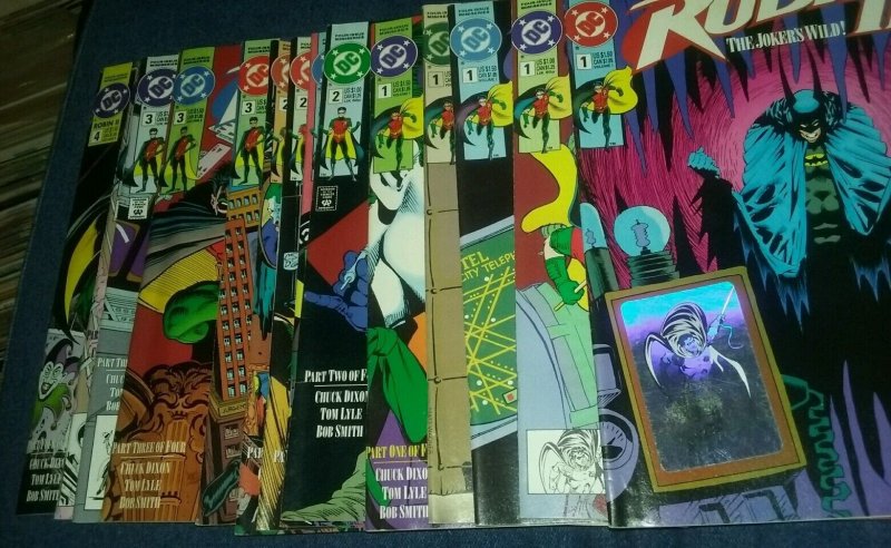 ROBIN II: THE JOKER'S WILD #1-4 WITH ALL VARIANT COVERS - 14 BOOKS - 1991 - FN