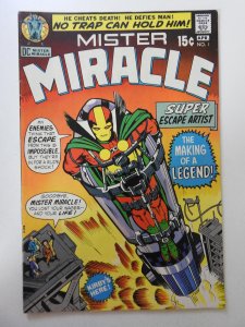 Mister Miracle #1 (1971) VG Condition! Centerfold detached at bottom staple