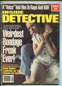 INSIDE DETECTIVE-01/1983-BONDAGE FREAK-SHOOTOUT-TALKING SKELETON-SHOTGUN G