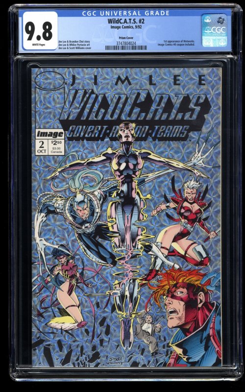 WildC.A.T.S. #2 CGC NM/M 9.8 White Pages