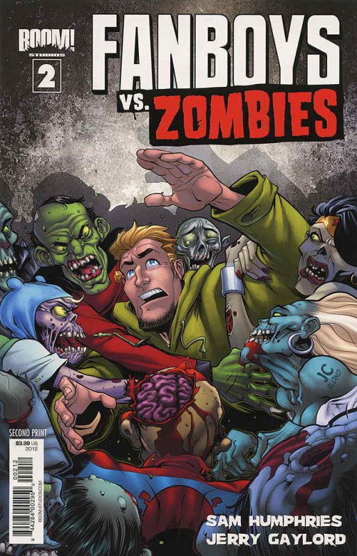 Fanboys Vs. Zombies #2 (2nd) VF/NM; Boom! | save on shipping - details inside 