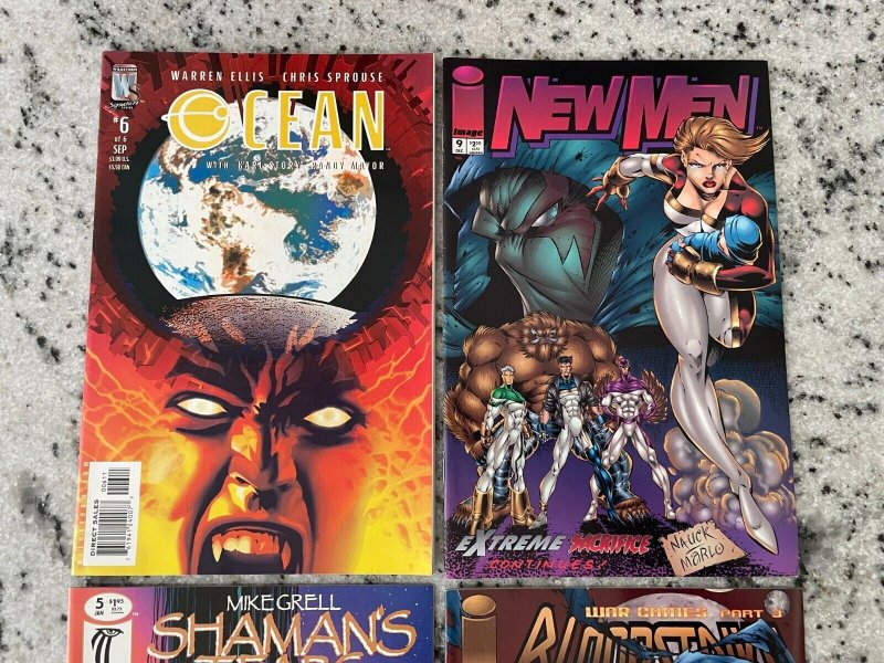 4 Image Comic Books Bloodstrike 16 + Shaman's Tears 5 New Men 9 Ocean 6 14 J853