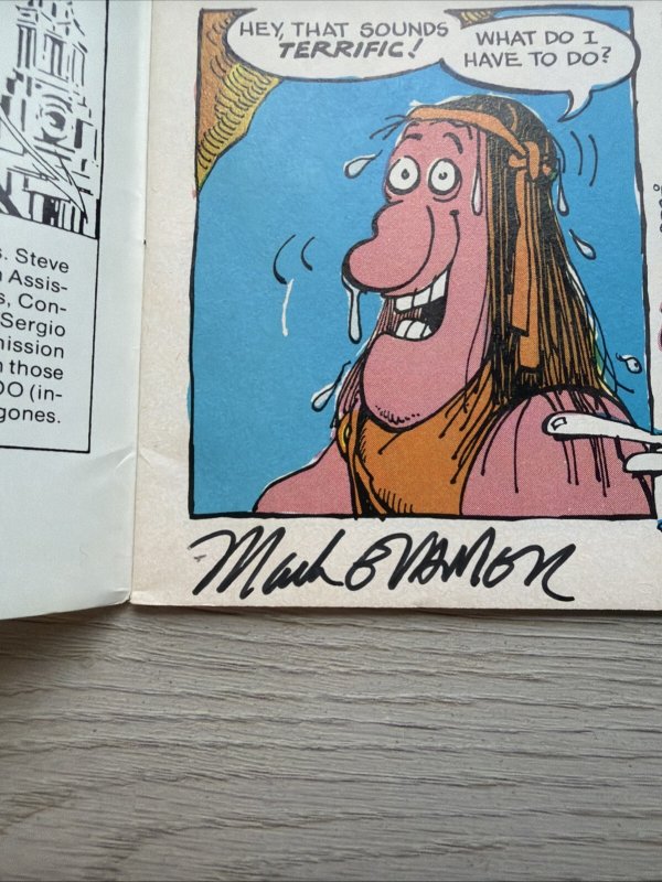 Groo The Wanderer #5 Pacific Comics Signed 3x No Coa