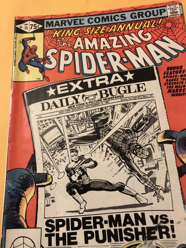 THE AMAZING SPIDER-MAN Annual #15 : Marvel 1981 Fn+; early Frank Miller
