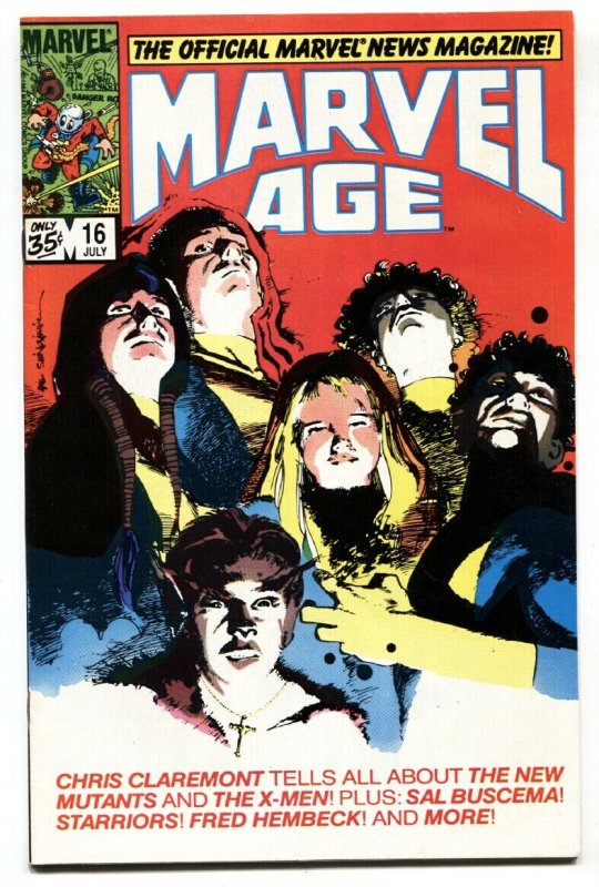 Marvel Age #16-1984-New Mutants preview-comic book