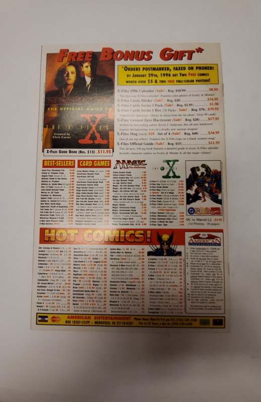 X-Files #12 (1996) NM Topps Comic Book J651
