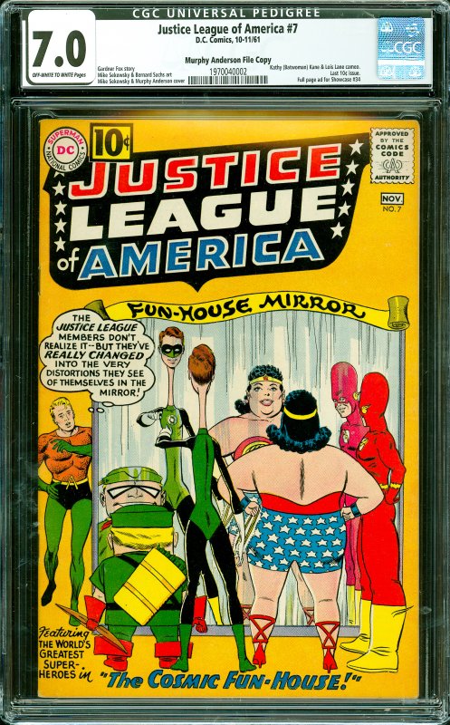 Justice League of America #7 CGC Graded 7.0 Kathy (Batwoman) Kane & Lois Lane...