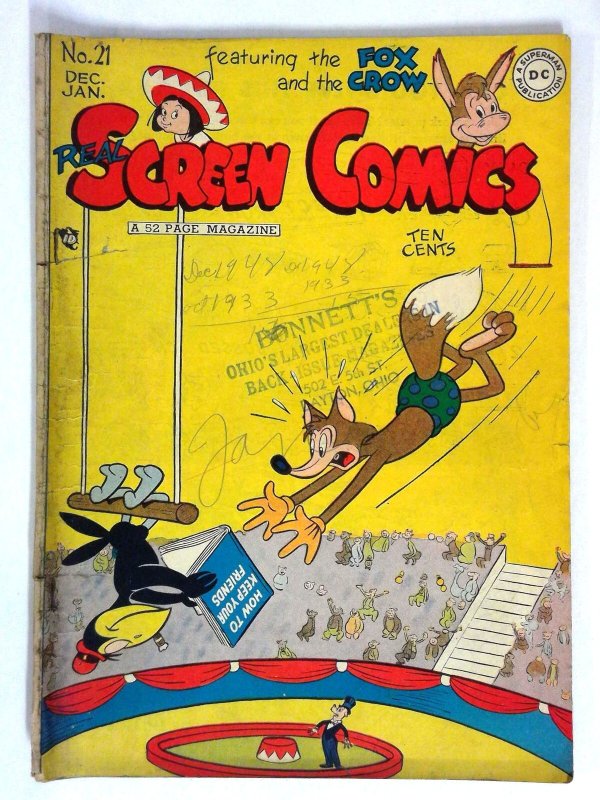 Real Screen #21 Fox Crow DC (1948) VG
