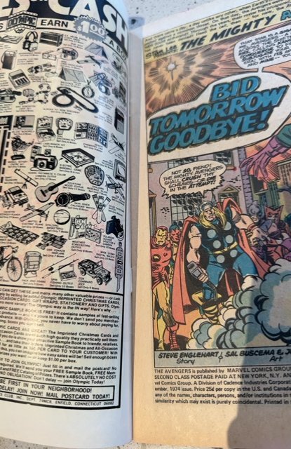 The Avengers #129 (1974) Kang bid goodbye tomorow