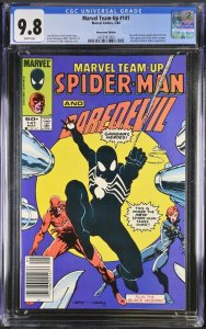 MARVEL TEAM-UP #141 CGC 9.8 NEWSSTAND WHITE PAGES  1984 1st Black Costume Tie