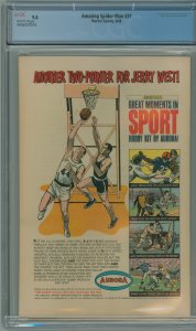 The Amazing Spider-Man #37 (1966) CGC 9.4! 1st Appearance of Norman Osborn!