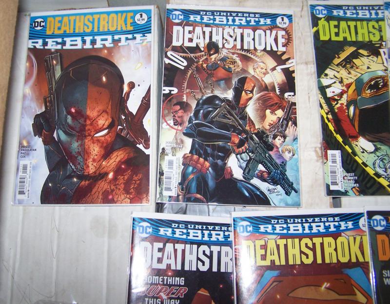  DEATHSTROKE  #  1 2 3 4 5 6 7 8 9 10 + 2016 DC UNIVERSE +REBIRTH ONE SHOT #1