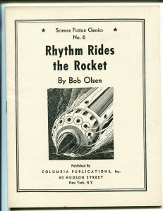 Science Fiction Classics #6 1930's-giveaway pulp-Rhythm Rides The Rocket-VF