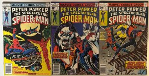 *Spectacular Spider-Man (1976) 6vf, 7vf, 8vf, 9vf, 10fvf