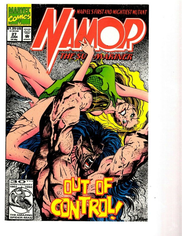 12 Marvel Comic Books Namor # 20 21 22 23 24 25 27 28 37 41 Annual '91 '92 EK20 