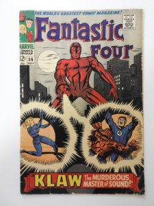 Fantastic Four #56 (1966) VG Condition! Moisture stain