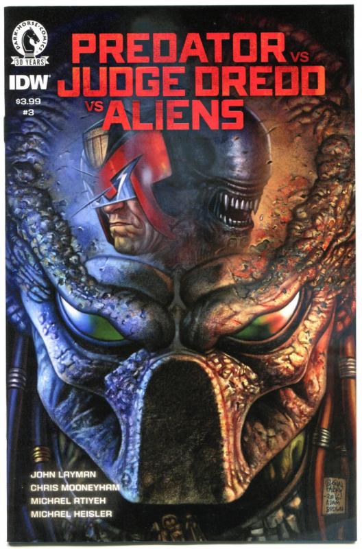 PREDATOR vs JUDGE DREDD vs ALIENS #3 A, VF/NM, Horror, more in store, 2016