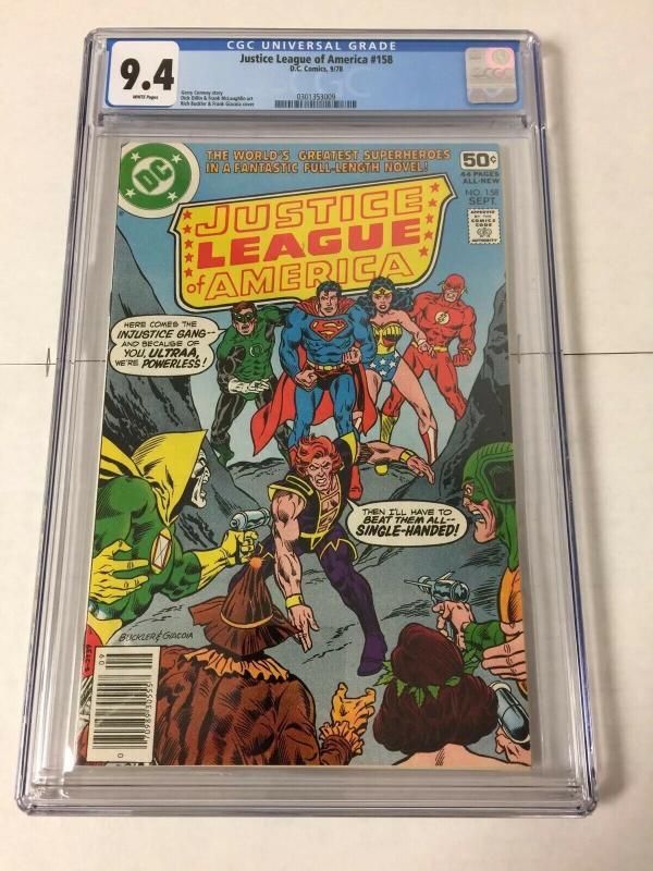 Justice League of America 158 Cgc 9.4 White Pages