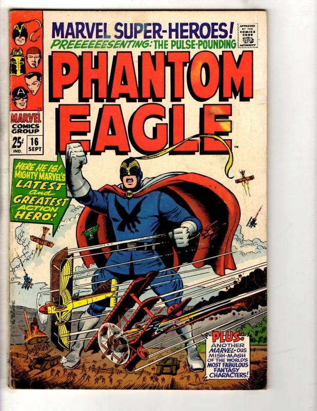 Marvel Super Heroes # 16 VG/FN Feat. Phantom Eagle Marvel Comic Book J290