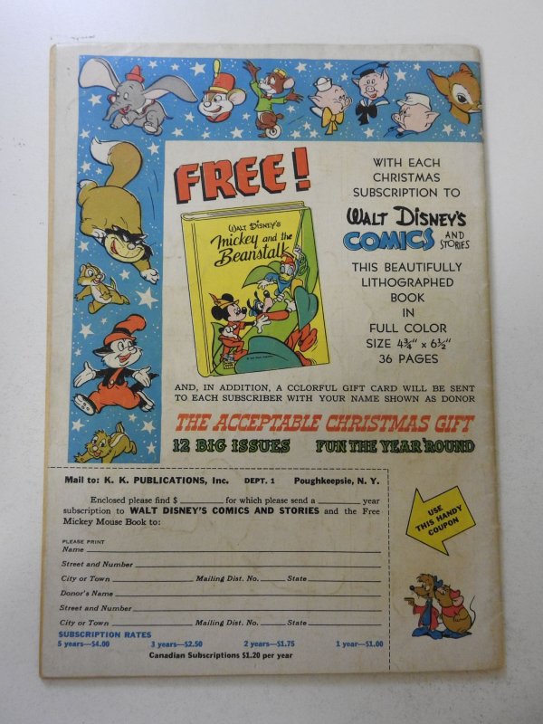 Walt Disney's Comics & Stories #136 (1952) VG Condition