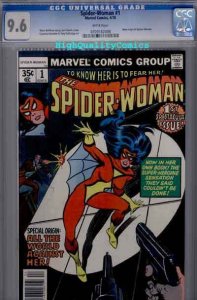 SPIDER-WOMAN #1, NM+, Sinnott, Origin, CGC =9.6, 1978, WP, more CGC in store