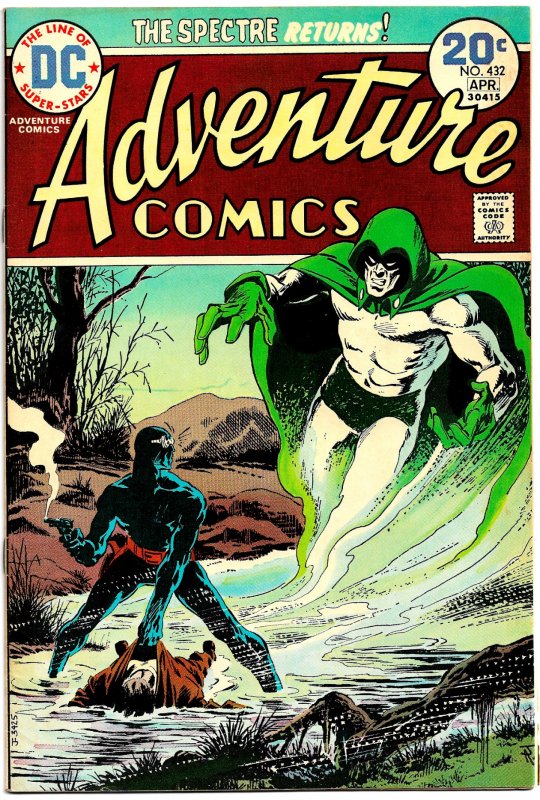 ADVENTURE COMICS #432 (Mar1974) 7.0 FN/VF • 2nd APARO SPECTRE - Grisly Deaths!