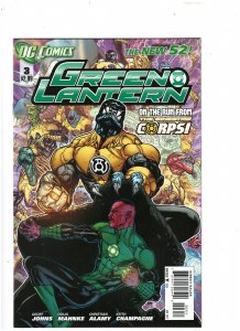 Green Lantern #3 DC Comics 2012 New 52 Return of Sinestro Corps NM- 9.2