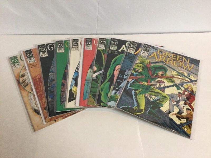 Green Arrow 31-40 Lot Set Run Vf-Nm Very Fine-Near Mint