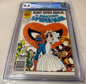 Amazing Spider-Man Annual # 21 CGC Graded 9.4 Marvel Comic Book Newsstand JH28