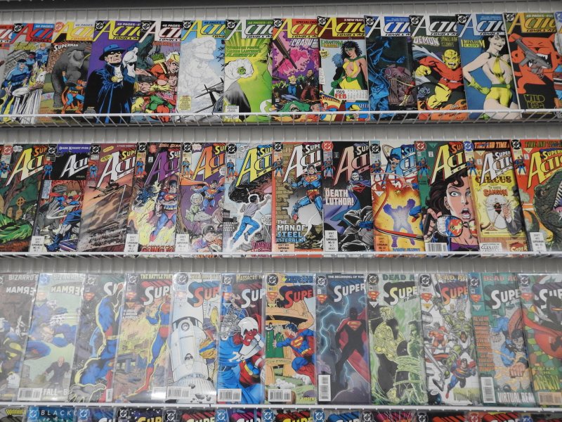 Huge Lot 180+ Comics Starring Superman!! Action Comics+ Avg VF- Condition!