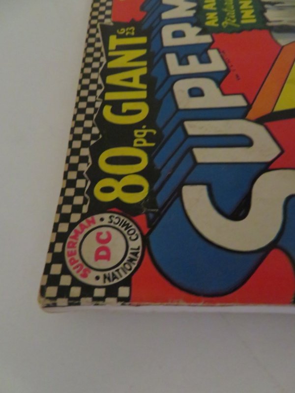 DC Comics Superman #187 (1966) Giant 80 Page G23 Comic Book Grade G/VG 3.0