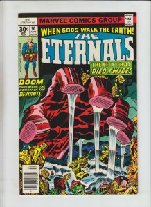 the Eternals #10 FN 1977 Jack Kirby Ikaris Domo Sersi Thena Marvel MCU MOVIE 