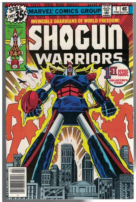 SHOGUN WARRIORS 1 F-VF  Feb. 1979