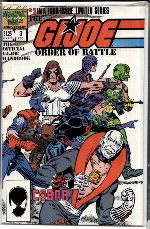 The G.I. Joe Order of Battle #3 (1987) G.I. Joe