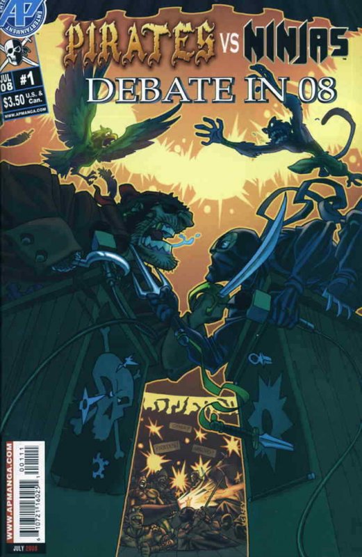 Pirates vs. Ninjas: Debate in ’08 #1 VF/NM; Antarctic | save on shipping - detai