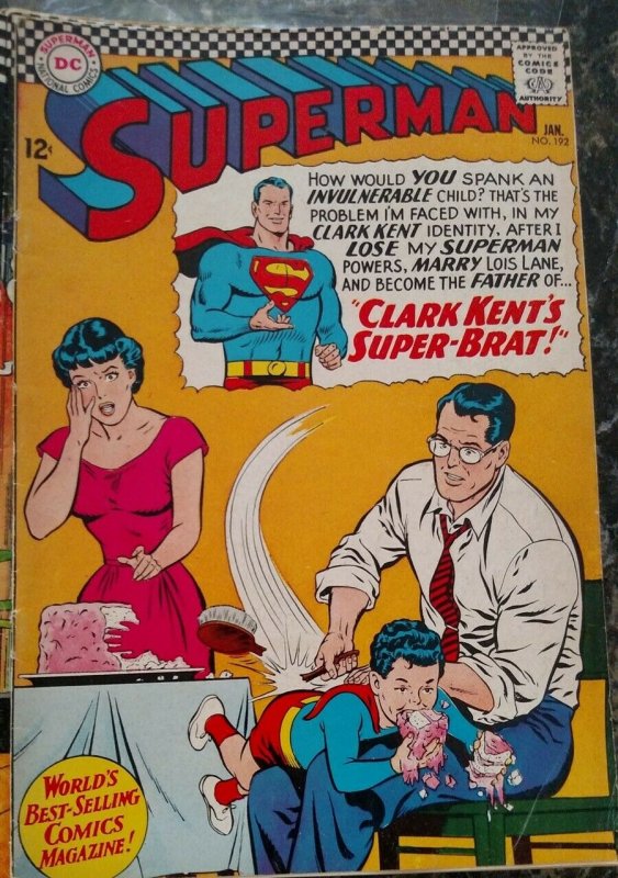 Superman #192 (DC,1967) Condition FN+
