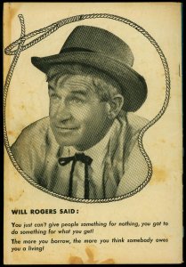 Will Rogers #5 1950- Fox Western- Photo cover- VG+