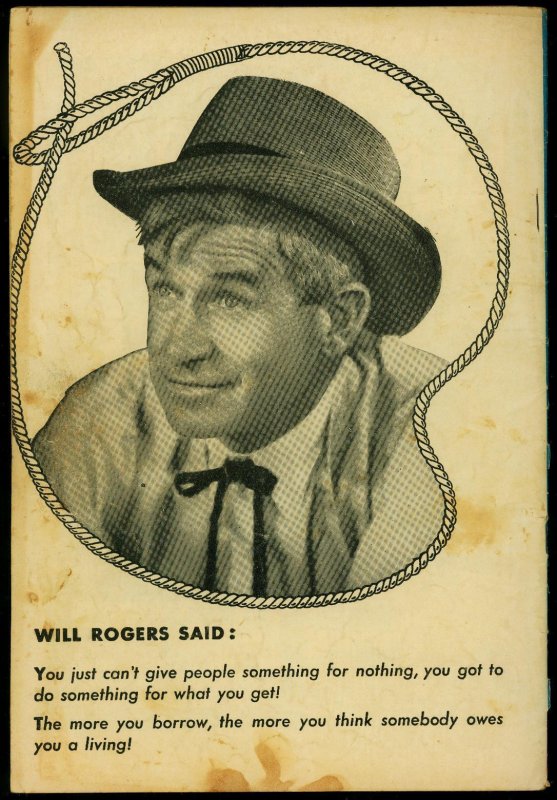 Will Rogers #5 1950- Fox Western- Photo cover- VG+