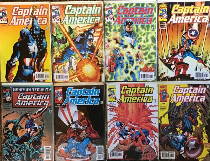 CAPTAIN AMERICA VOLUME 3 1998 MARVEL #30 34-40 NM CONDITION 8 BOOK LOT