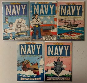 Navy History and Tradition comics near-set 5 diff 3.5 (1958-59)
