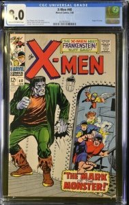 X-Men #40 1968 Marvel Comics CGC 8.0 Frankenstein app