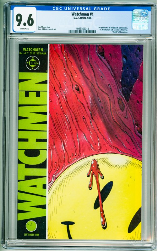 Watchmen #1 (1987) CGC 9.6! 1st Appearance of the Watchmen!