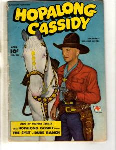 Hopalong Cassidy # 18 VG Dell Fawcett Golden Age Comic Book William Boyd JL11