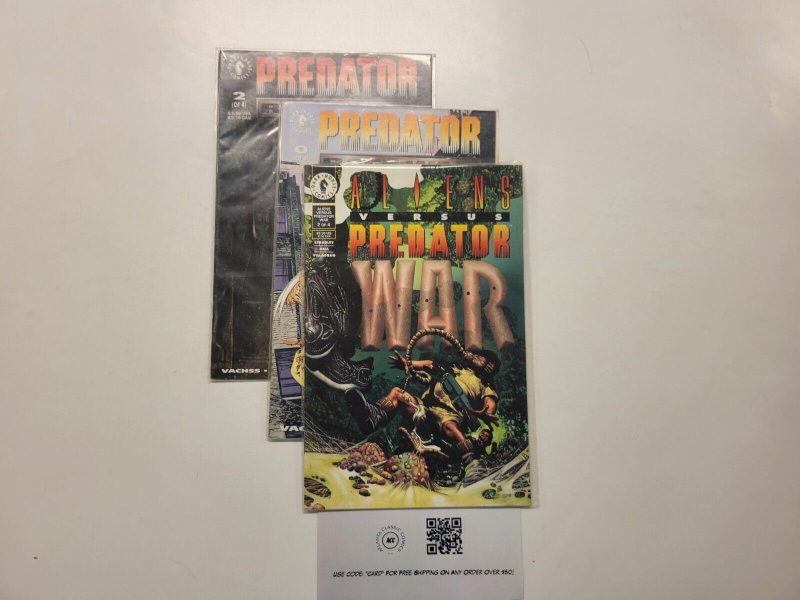 3 Dark Horse Comics #2 4 Predator Race War + #2 Aliens Versus Predator 36 LP4