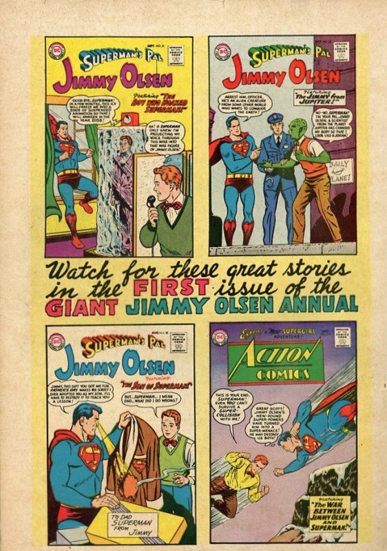 DC Comics Superboy Annual #1 (1968)Giant 80 Page Comic Book Grade GD+ 2.5