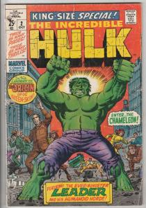 Incredible Hulk King Size Annual #2 (Oct-69) GD- Affordable-Grade Hulk