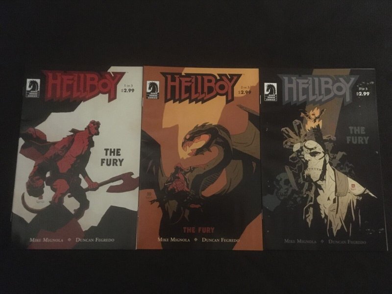 HELLBOY: THE FURY #1, 2, 3