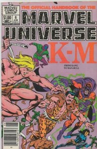 Official Handbook of Marvel Universe #6 ORIGINAL Vintage 1983 Marvel Comics