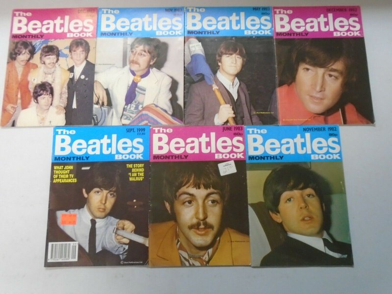 The Beatles Book Monthly magazine lot 7 different issues (1982-99)